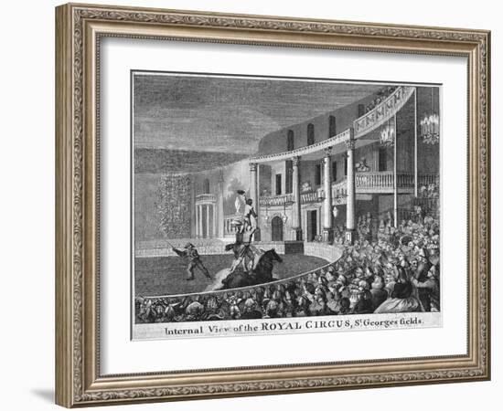 Internal View of the Royal Circus, St. George's Fields Print-null-Framed Giclee Print