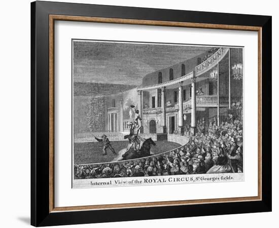 Internal View of the Royal Circus, St. George's Fields Print-null-Framed Giclee Print