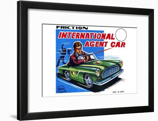 International Agent Car-null-Framed Art Print