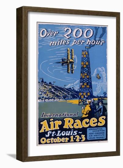 International Air Races Poster-Carl Dalter-Framed Giclee Print