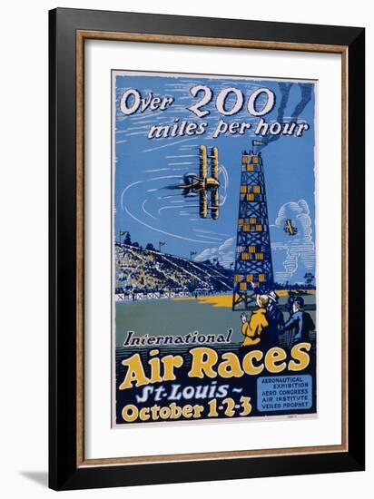 International Air Races Poster-Carl Dalter-Framed Giclee Print