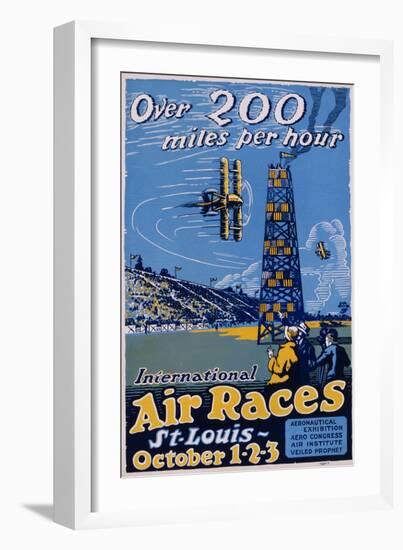 International Air Races Poster-Carl Dalter-Framed Giclee Print