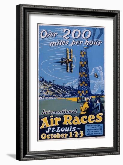 International Air Races Poster-Carl Dalter-Framed Giclee Print