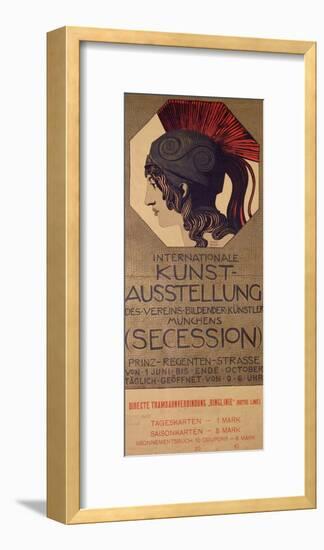 International Art Exhibition Poster-Franz von Stuck-Framed Giclee Print