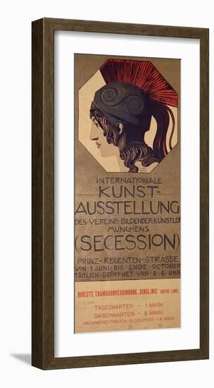 International Art Exhibition Poster-Franz von Stuck-Framed Giclee Print