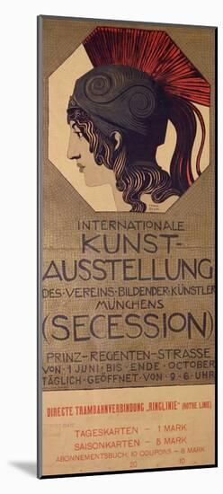 International Art Exhibition Poster-Franz von Stuck-Mounted Giclee Print