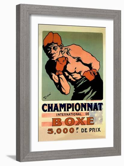 International Boxing Championship-null-Framed Art Print