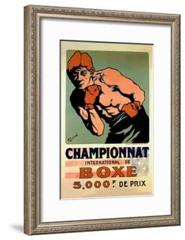 International Boxing Championship-null-Framed Art Print