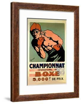 International Boxing Championship-null-Framed Art Print
