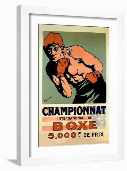 International Boxing Championship-null-Framed Art Print