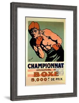 International Boxing Championship-null-Framed Art Print