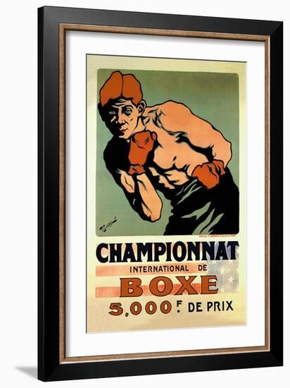 International Boxing Championship-null-Framed Art Print