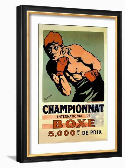 International Boxing Championship-null-Framed Art Print