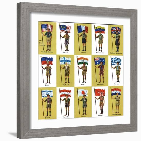 "International Boy Scouts," July 23, 1960-James Lewicki-Framed Giclee Print