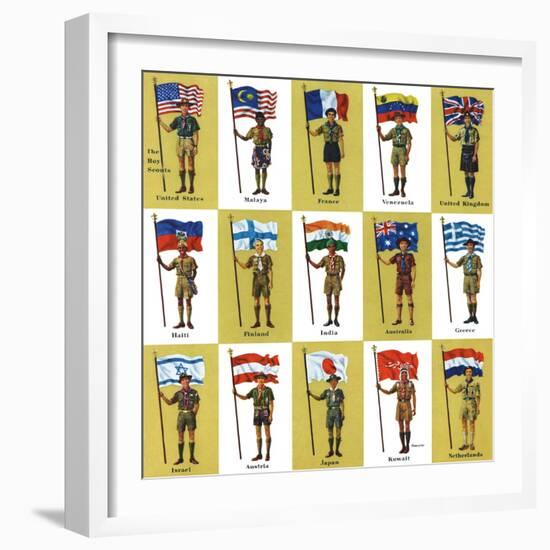 "International Boy Scouts," July 23, 1960-James Lewicki-Framed Giclee Print