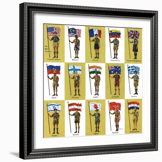 "International Boy Scouts," July 23, 1960-James Lewicki-Framed Giclee Print