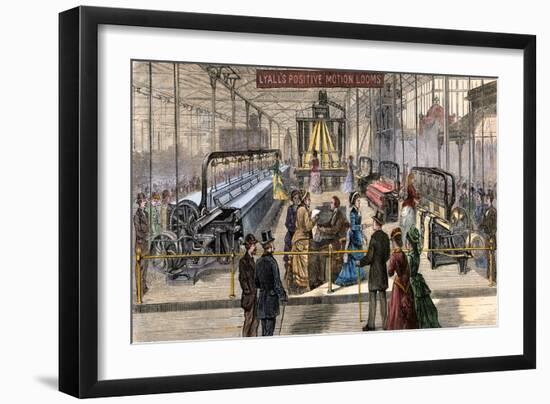 International Centennial Exhibition (International Exhibition), Philadelphia, 1876. Machinery Room,-null-Framed Giclee Print