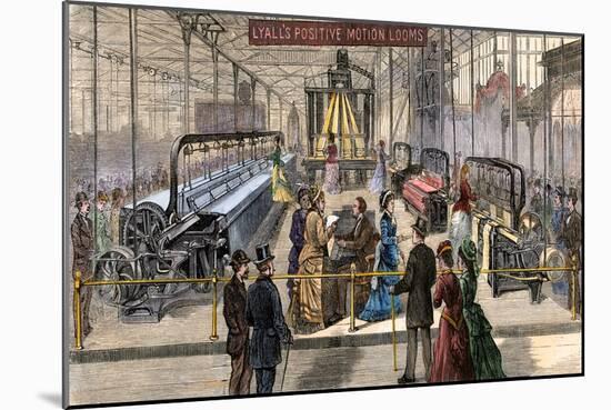 International Centennial Exhibition (International Exhibition), Philadelphia, 1876. Machinery Room,-null-Mounted Giclee Print