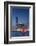 International Commerce Centre (Icc) and Junk Boat at Dusk, Hong Kong, China-Ian Trower-Framed Photographic Print