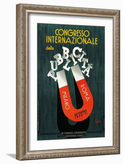 International Conference of Advertising-Luca Della Robbia-Framed Giclee Print