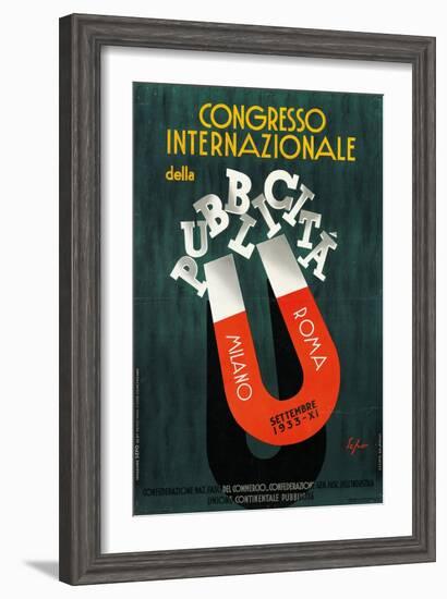 International Conference of Advertising-Luca Della Robbia-Framed Giclee Print