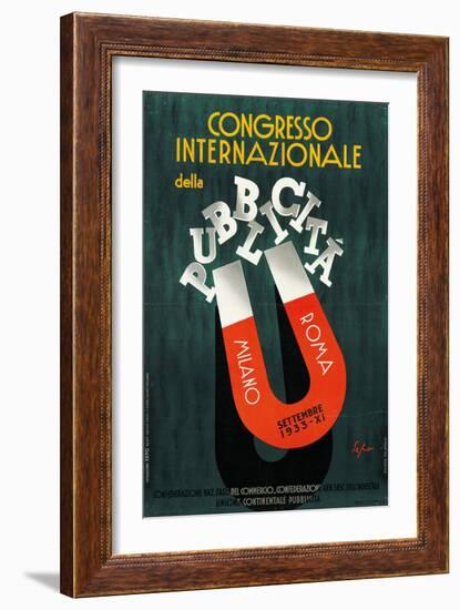 International Conference of Advertising-Luca Della Robbia-Framed Giclee Print