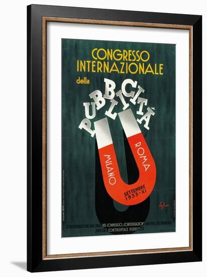 International Conference of Advertising-Luca Della Robbia-Framed Giclee Print