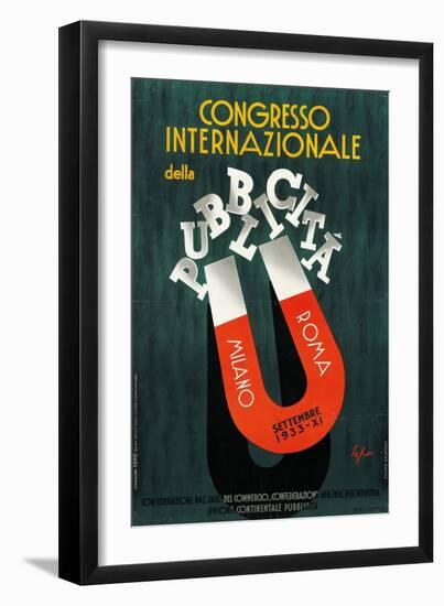 International Conference of Advertising-Luca Della Robbia-Framed Giclee Print