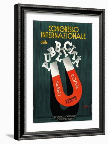 International Conference of Advertising-Luca Della Robbia-Framed Giclee Print