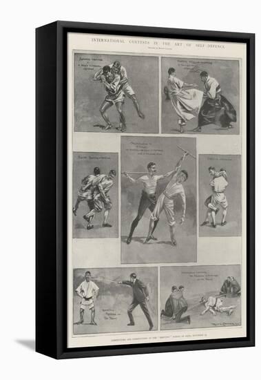 International Contests in the Art of Self-Defence-Ralph Cleaver-Framed Premier Image Canvas