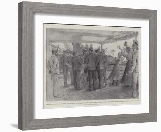 International Courtesy on the Way to China-Johann Nepomuk Schonberg-Framed Giclee Print