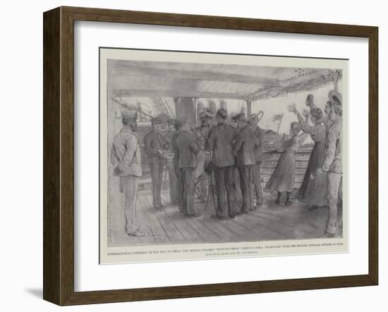 International Courtesy on the Way to China-Johann Nepomuk Schonberg-Framed Giclee Print