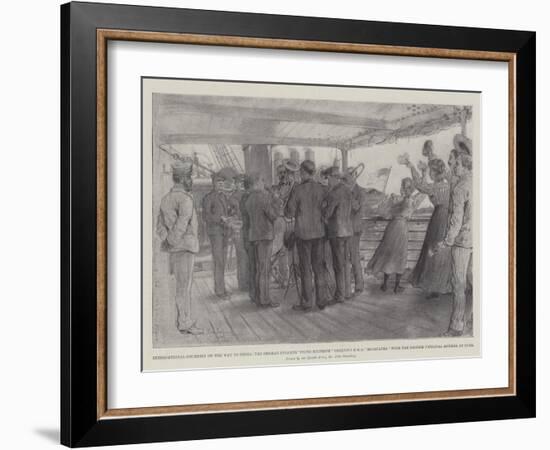 International Courtesy on the Way to China-Johann Nepomuk Schonberg-Framed Giclee Print