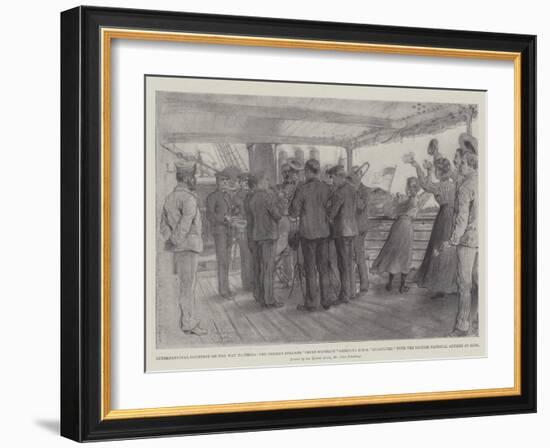 International Courtesy on the Way to China-Johann Nepomuk Schonberg-Framed Giclee Print