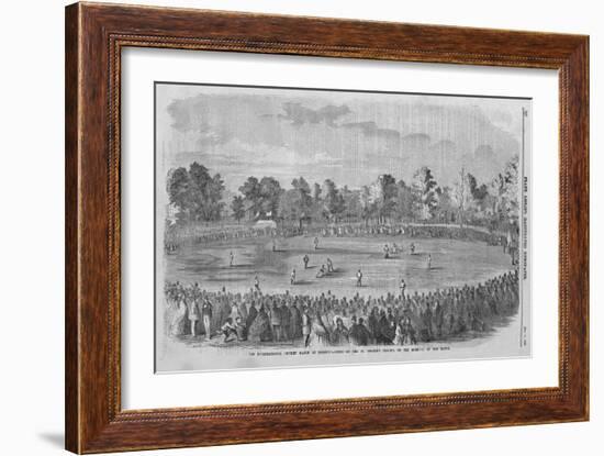 International Cricket Match-null-Framed Giclee Print