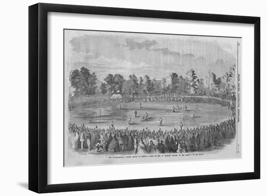 International Cricket Match-null-Framed Giclee Print