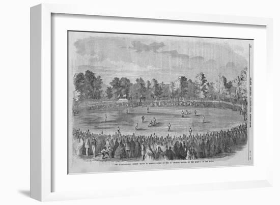 International Cricket Match-null-Framed Giclee Print