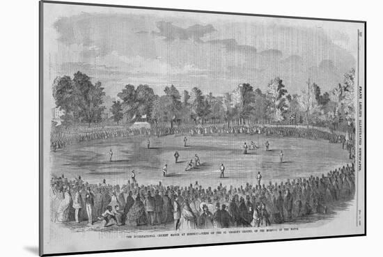 International Cricket Match-null-Mounted Giclee Print