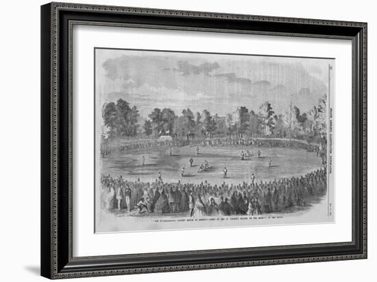 International Cricket Match-null-Framed Giclee Print