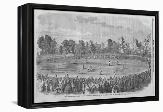 International Cricket Match-null-Framed Premier Image Canvas