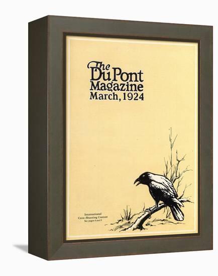 International Crow-Shooting Contest, Front Cover of the 'Dupont Magazine', March 1924-American School-Framed Premier Image Canvas