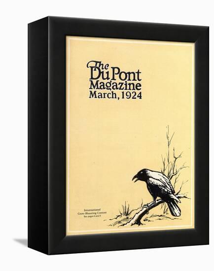 International Crow-Shooting Contest, Front Cover of the 'Dupont Magazine', March 1924-American School-Framed Premier Image Canvas