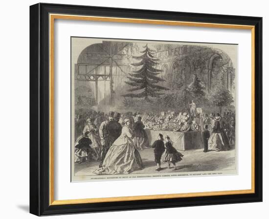 International Exhibition of Fruit at the Horticultural Society's Gardens-null-Framed Giclee Print