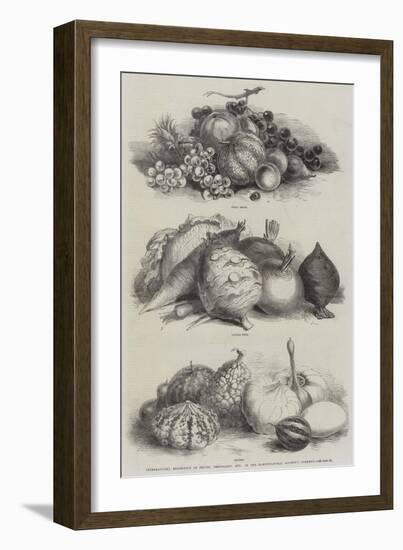 International Exhibition of Fruits, Vegetables, Etc, in the Horticultural Society's Gardens-null-Framed Giclee Print