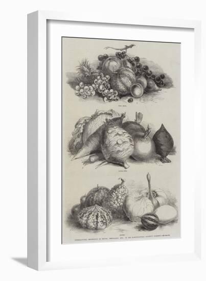International Exhibition of Fruits, Vegetables, Etc, in the Horticultural Society's Gardens-null-Framed Giclee Print