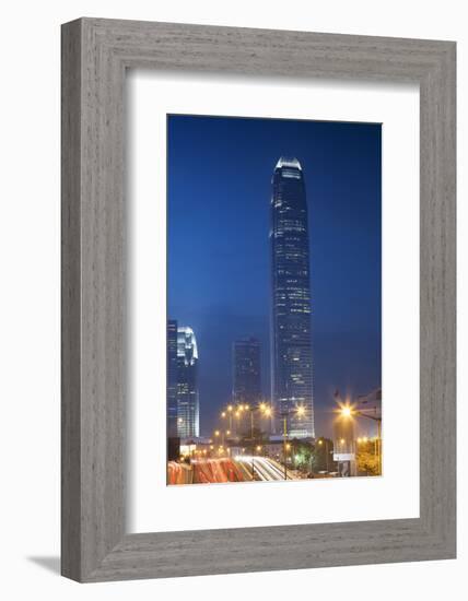 International Finance Centre (IFC), Central, Hong Kong Island, Hong Kong, China, Asia-Ian Trower-Framed Photographic Print