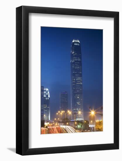 International Finance Centre (IFC), Central, Hong Kong Island, Hong Kong, China, Asia-Ian Trower-Framed Photographic Print