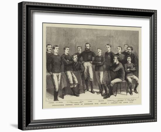 International Football Match at Kennington Oval, England V Scotland, the Scotch Team-null-Framed Giclee Print