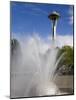 International Fountain and Space Needle at the Seattle Center, Seattle, Washington State, USA-Richard Cummins-Mounted Photographic Print