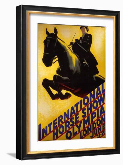 International Horse Show Advert-null-Framed Art Print